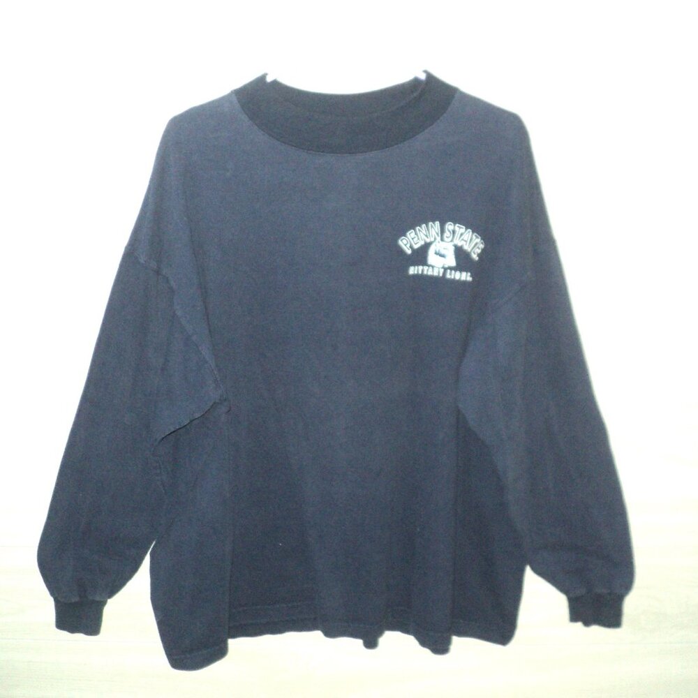 Penn State Nittany Lions Men's Size XL Pullover Shirt Top Navy Blue Long Sleeves